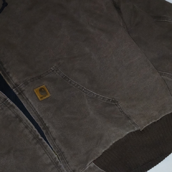 Vintage Carhartt Brown Hooded Jacket - Picture 4 of 9